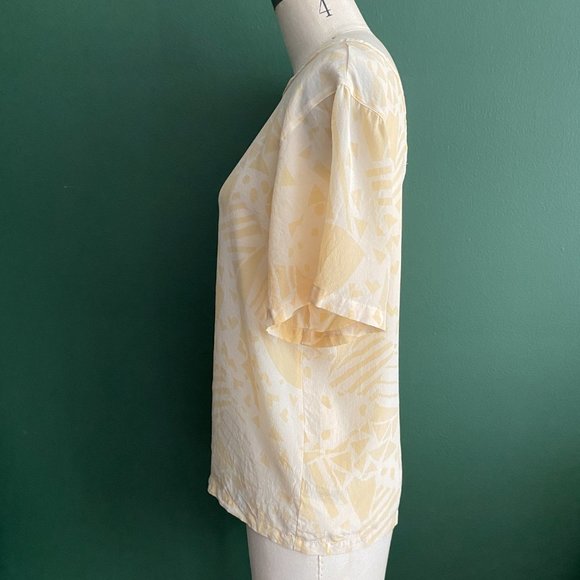 Vintage printed silk blouse - Picture 4 of 10